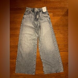 Madewell Curvy Superwide-Leg Jeans in Denim Blue